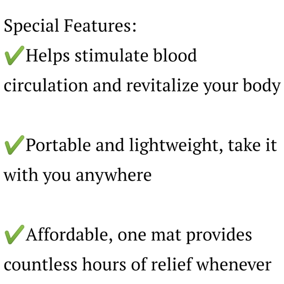 🎁 !Final Price *Acupressure Acucore mat w/ matching tote/sling bag - Picture 7 of 9